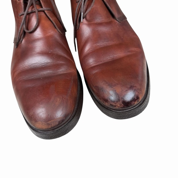 To Boot New York Adam Derrick Brown Leather Ankle Boots Lace Up Mens Size‎ 13 - Picture 6 of 11